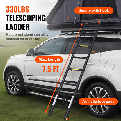 Uimoso Hardshell Rooftop Tent Car Pop-Up Outdoor Camping Travel Tents W/ Ladder