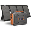 Portable Solar Generator Built for Off-Grid Power, 300W Inverter, 60W Foldable Panel, 280Wh Lithium Battery