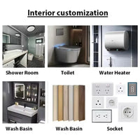 40Ft 20Ft Luxury Prefab Villa 2 3 4 5 Bedrooms Prefabricated Foldable Expandable Container House Portable Mobile Tiny Home