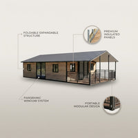 40Ft 20Ft Luxury Prefab Villa 2 3 4 5 Bedrooms Prefabricated Foldable Expandable Container House Portable Mobile Tiny Home — infographic