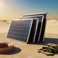 800-Watt Crystalline off Grid 12-Volt High Performance Complete Solar Panel Kit — Studio Shot