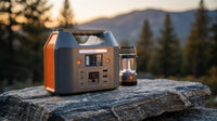 Portable Power Station 150W 155Wh Solar Generator 110V 42000Mah Portable Power Bank W/Ac Outlet, 6 Outputs External Battery Backup LED Light for Outdoor Camping — Lifestyle