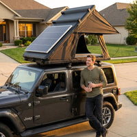 Rooftop Tent Hard Shell,Solar Panel Roof Top Tent Hardshell, Pop up Rooftop Camping for Jeep Truck Car SUV Van Wrangler. — Lifestyle