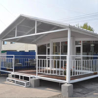 40Ft 20Ft Luxury Prefab Villa 2 3 4 5 Bedrooms Prefabricated Foldable Expandable Container House Portable Mobile Tiny Home