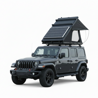 Rooftop Tent Designed for Off-Grid Adventures, Hard Shell Construction, Solar Panel Ready, Pop-Up Setup